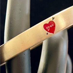 Coco Gold Bracelet with Red Heart